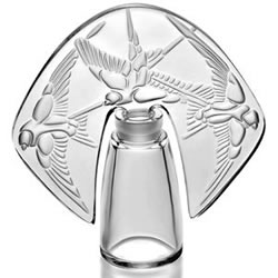 Bouchon Trois Hirondelles Lalique France Crystal Modern Tiara Stopper Perfume Bottle
